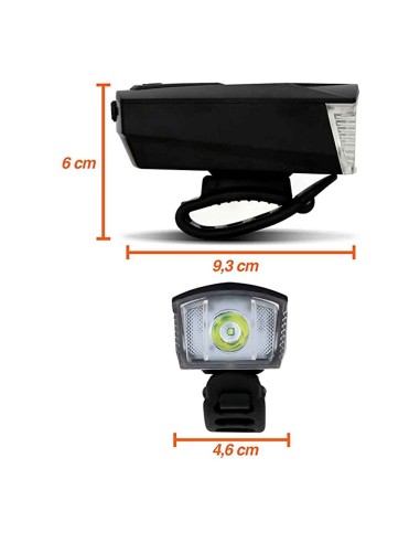 Farol delantero USB con soporte para...