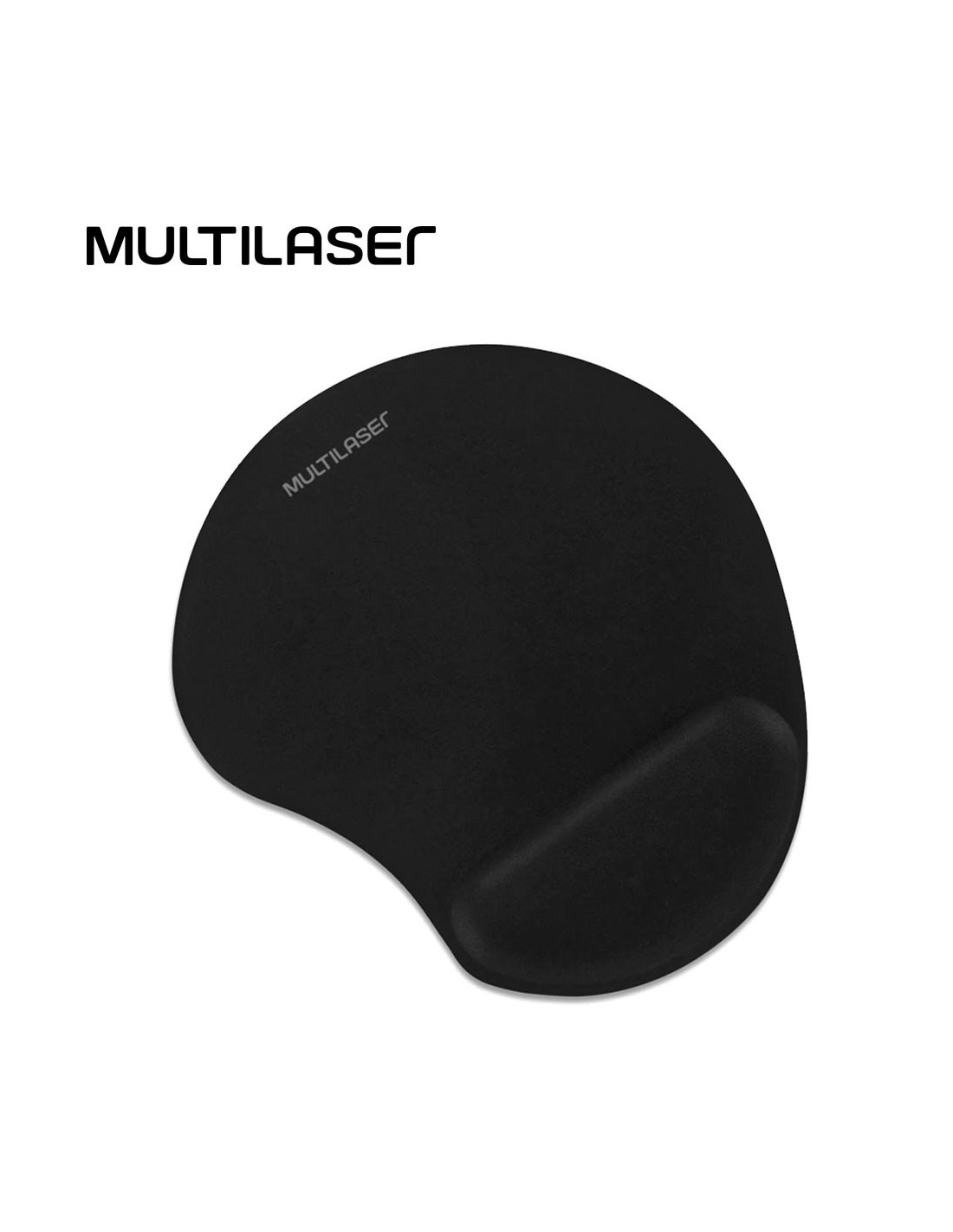 Resplandor propiedad guía Mouse Pad con soporte ergonómico en gel MULTILASER Negro (AC024)
