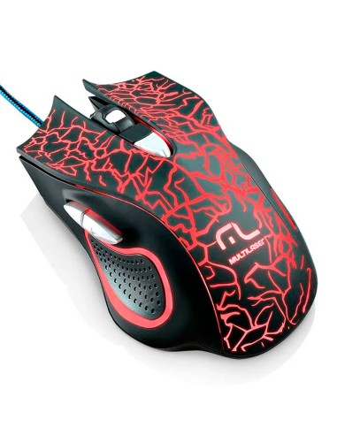 Mouse Gamer MULTILASER negro/LED...
