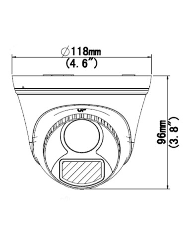 Cámara Analógica Torreta fija IR HD...