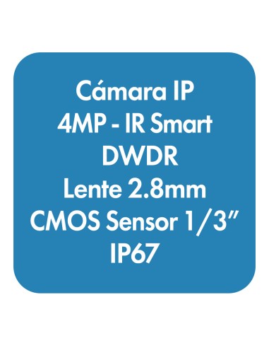 Cámara IP Domo fija Smart IR de 4 MP...