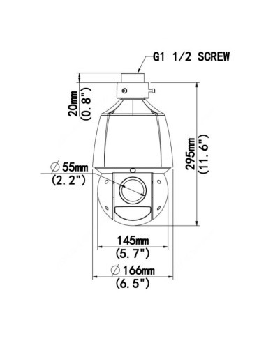 Cámara IP PTZ Domo Smart IR...