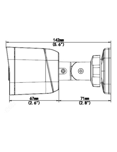 Cámara Analógica Bala fija IR HD de 2...