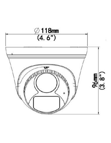 Cámara Analógica Torreta fija IR HD...