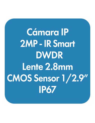 Cámara IP Domo fija Smart IR de 2 MP...