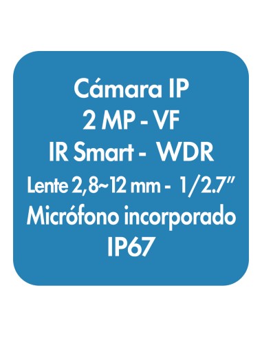 Cámara IP Domo fija Smart IR VF de 2...