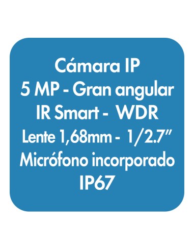 Cámara IP Torreta fija Smart IR de 5...