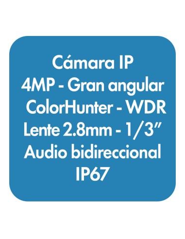 Cámara IP Torreta fija ColorHunter de...