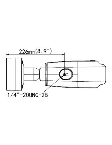 Cámara IP Bala fija ANPR con...