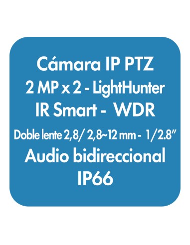 Cámara IP PTZ de doble lente Smart IR...