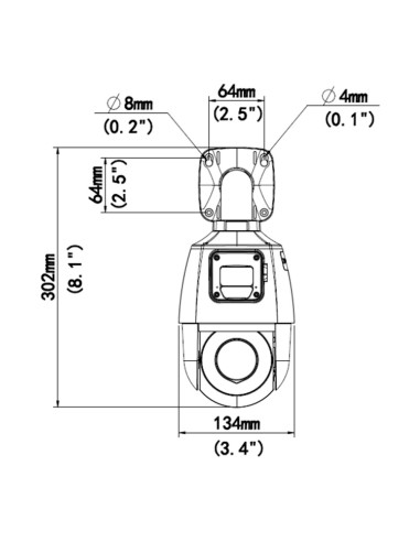 Cámara IP PTZ de doble lente Smart IR...