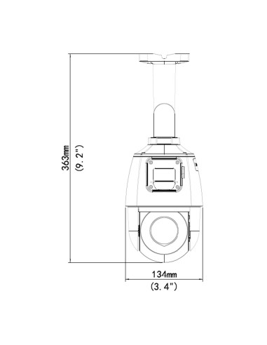 Cámara IP PTZ de doble lente Smart IR...
