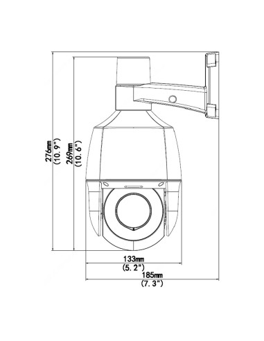 Cámara IP PTZ disuasión activa Smart...