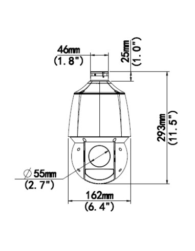 Cámara IP PTZ Domo Smart IR...