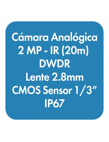 Cámara Analógica Torreta fija IR HD...