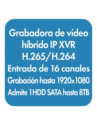 Grabador de vídeo digital híbrido XVR...