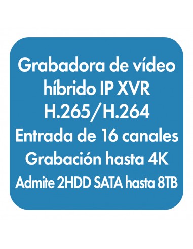 Grabador de vídeo digital híbrido XVR...