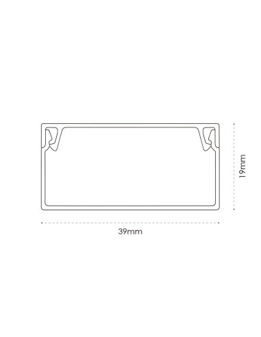 PVC Cable Canal 39x19x2000mm - 0.75MM...