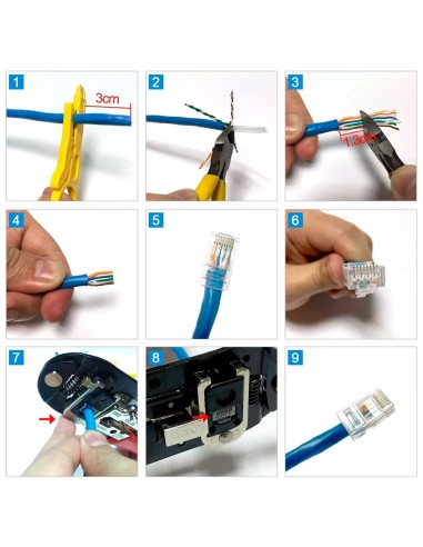 Conector RJ45 CAT6 EZ (RJ45-CAT6-EZ)