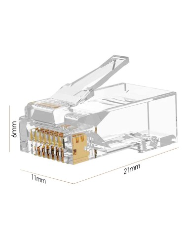 Conector RJ45 CAT6 EZ (RJ45-CAT6-EZ)
