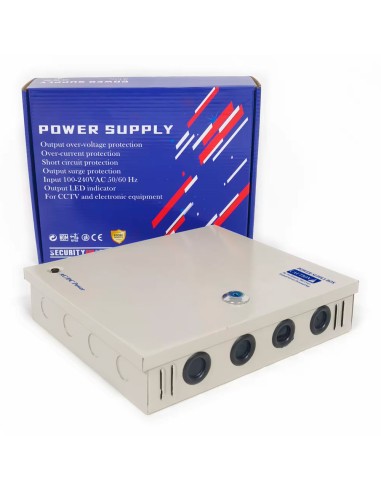 Fuente de alimentación 12V 10A 9CH...