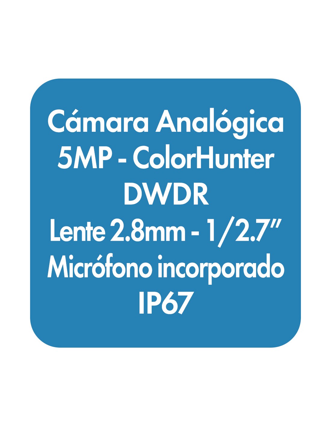 Cámara Analógica Bala Fija ColorHunter HD De 5 MP - Whale Series (UAC ...