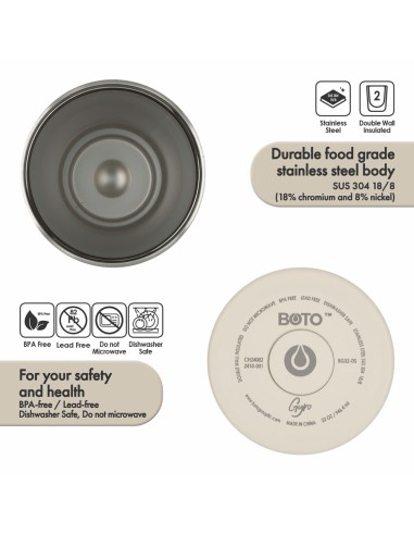 Vaso térmico BOTO Gyro con asa...