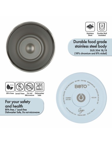 Vaso térmico BOTO Gyro con asa...