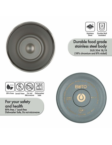 Vaso térmico BOTO Gyro con asa...