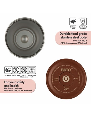 Vaso térmico BOTO Gyro con asa...