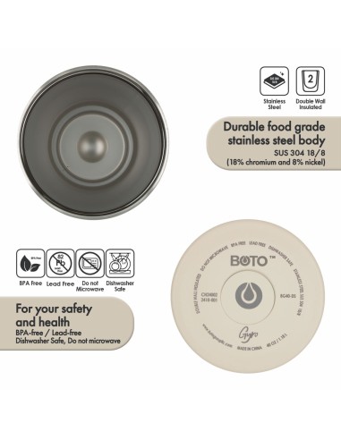 Vaso térmico BOTO Gyro con asa...