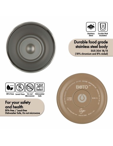 Vaso térmico BOTO Gyro con asa...