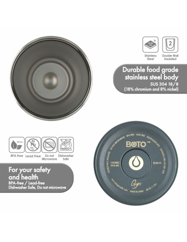 Vaso térmico BOTO Gyro con asa...